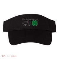 The Leprechauns Made Me Do It Funny Irish Visor thumb 0
