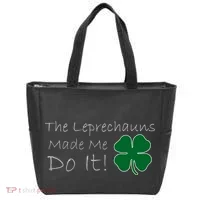 The Leprechauns Made Me Do It Funny Irish Tote Bag thumb 0