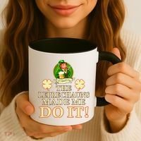 The Leprechauns Made Me Do It Funny Irish St Patrick's Day Coffee Mug thumb 3