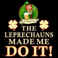 The Leprechauns Made Me Do It Funny Irish St Patrick's Day Women's Hoodie thumb 2