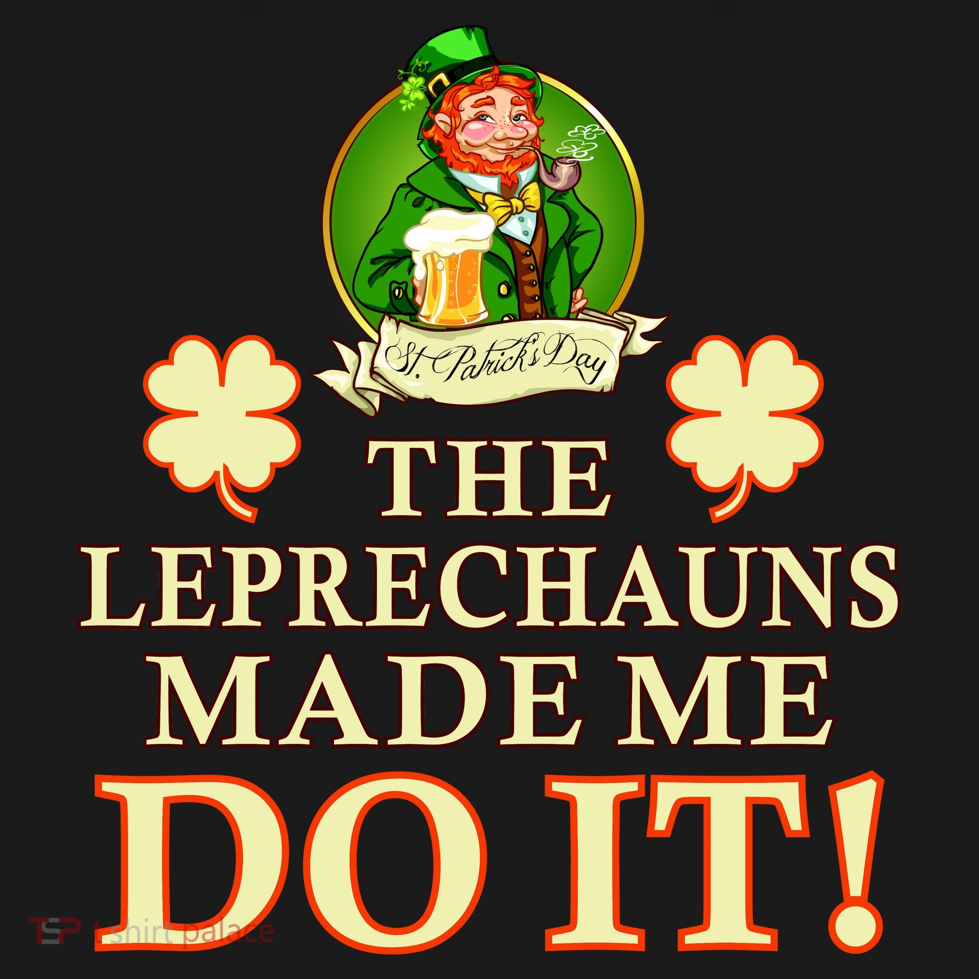 The Leprechauns Made Me Do It Funny Irish St Patrick's Day Visor