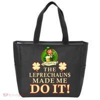 The Leprechauns Made Me Do It Funny Irish St Patrick's Day Tote Bag thumb 0