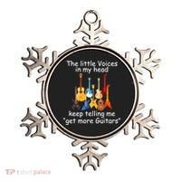 The Little Voices In My Head Say Get More Guitars Ornament thumb 0