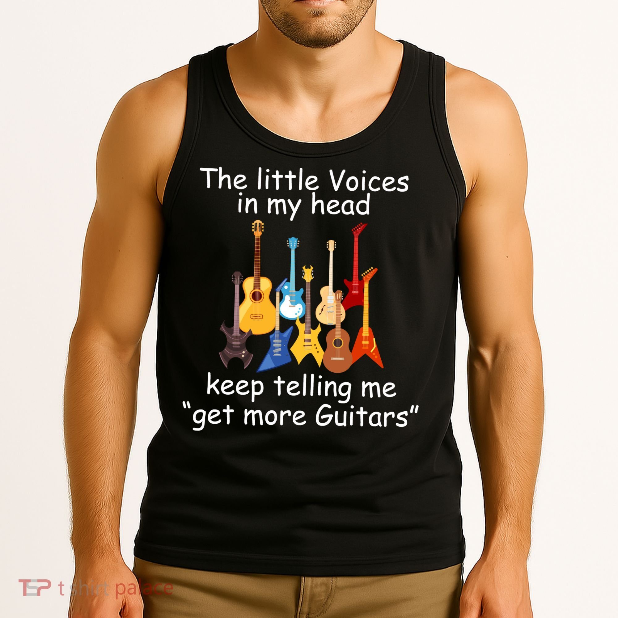 The Little Voices In My Head Say Get More Guitars Tank Top