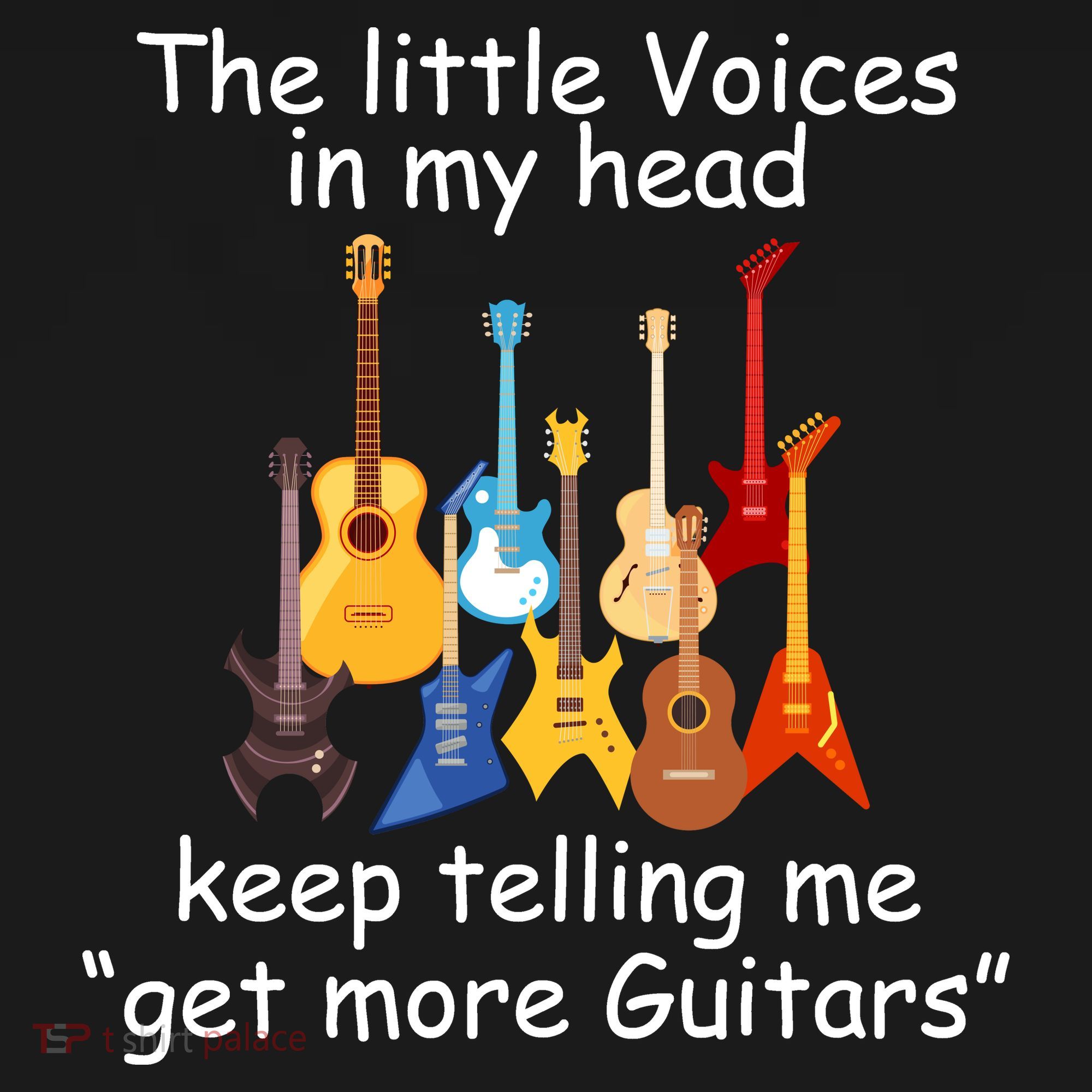The Little Voices In My Head Say Get More Guitars Tank Top