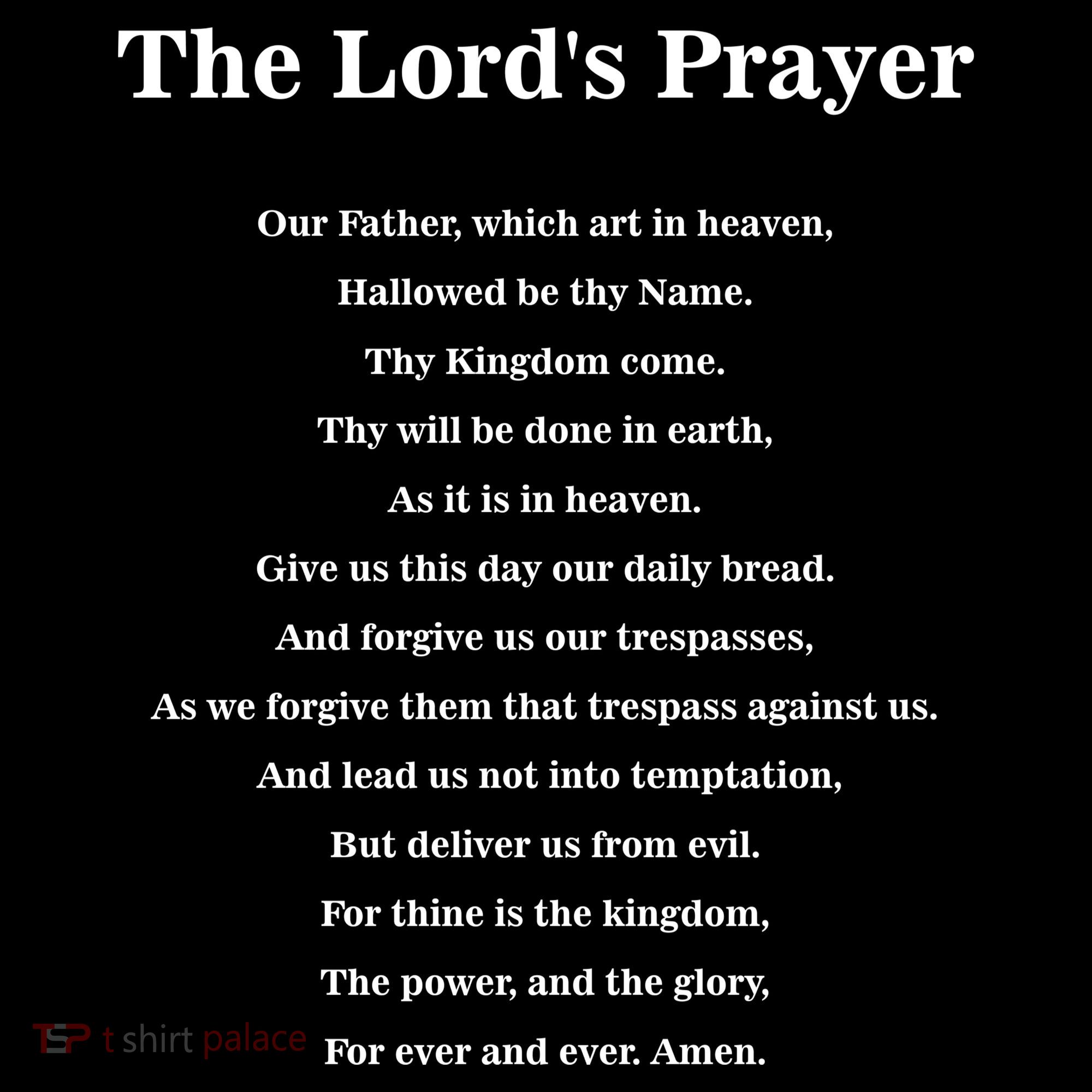 The Lord's Prayer Backpack