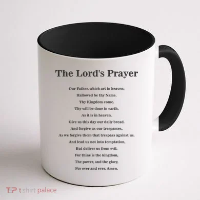 The Lord's Prayer Coffee Mug back