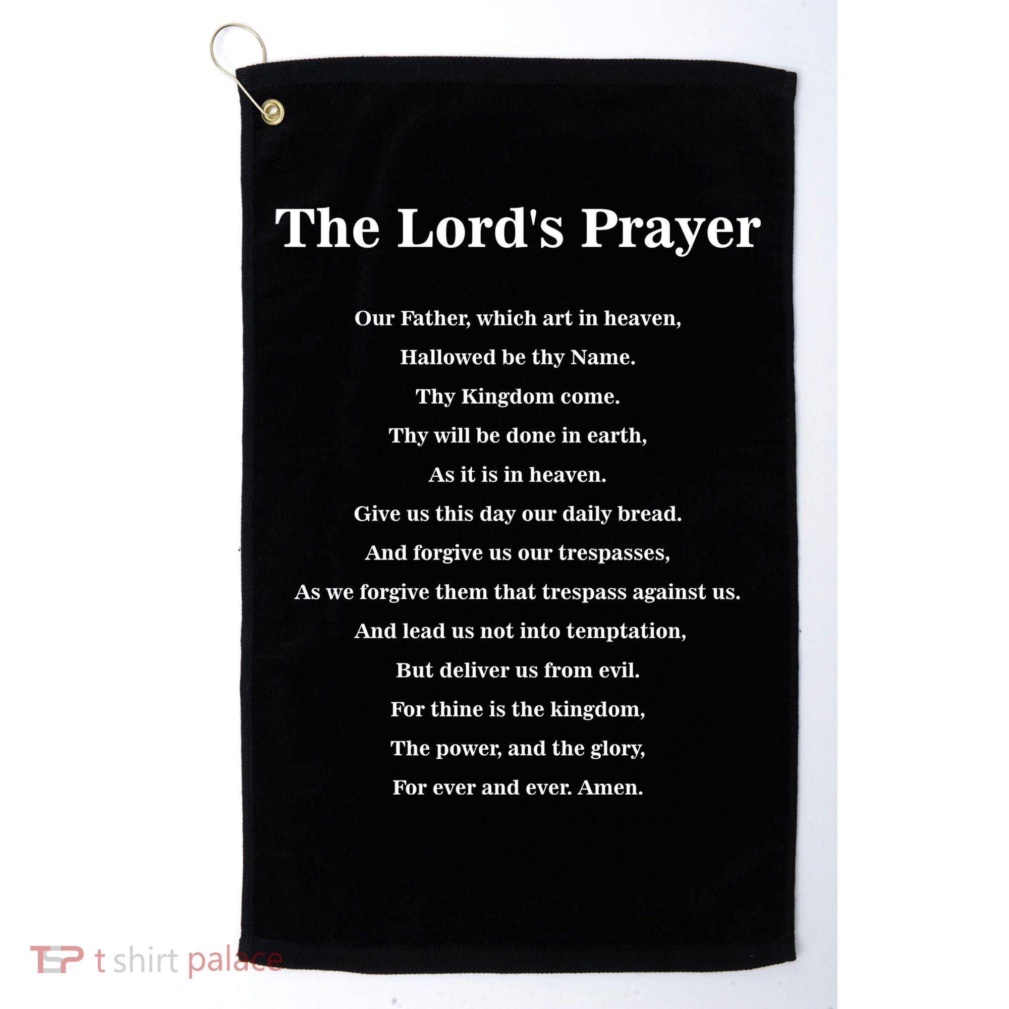 The Lord's Prayer Golf Towel