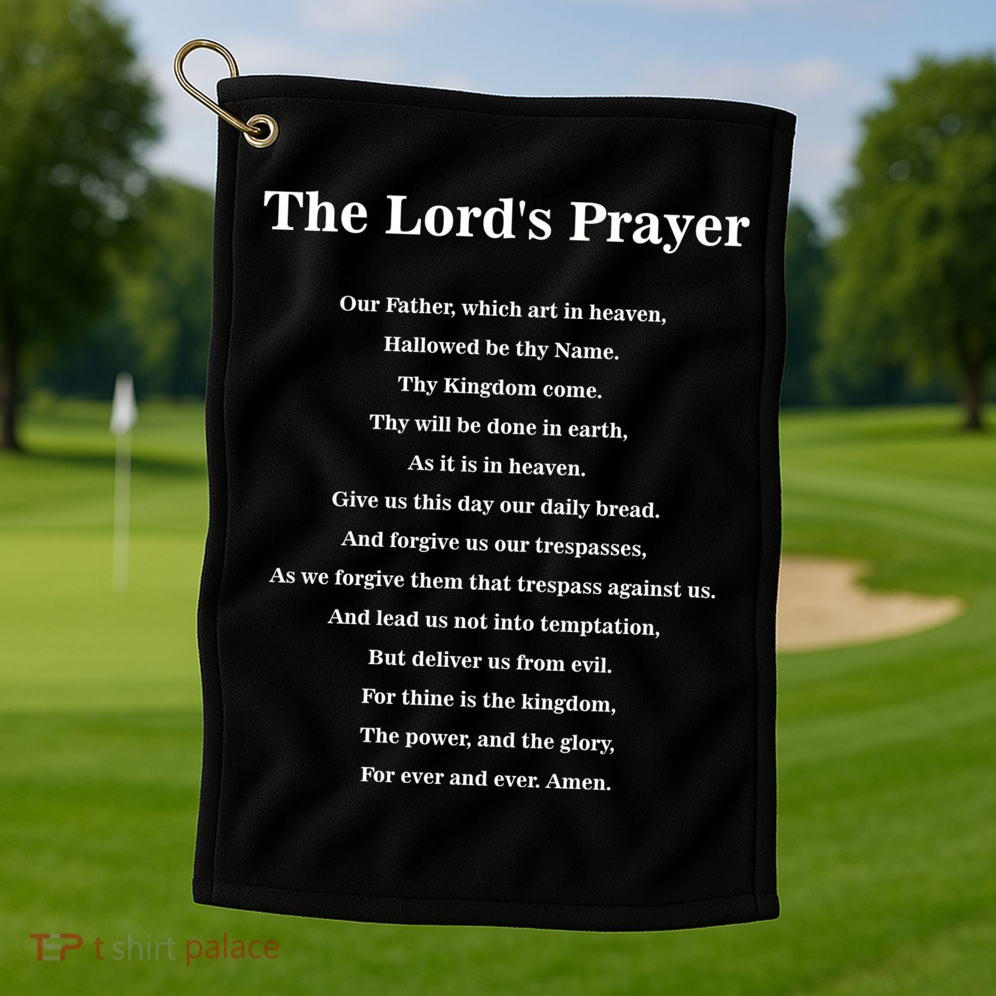 The Lord's Prayer Golf Towel
