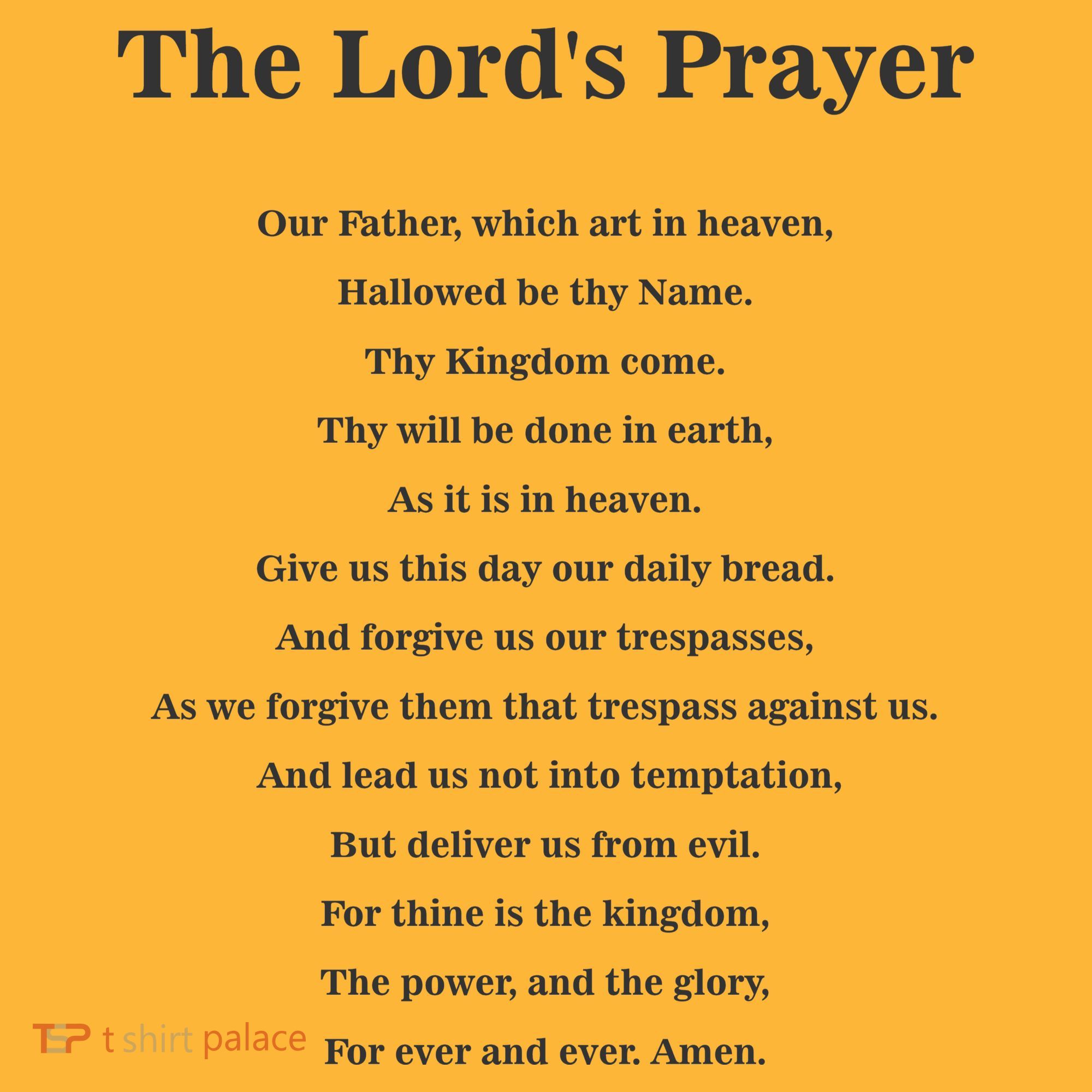 The Lord's Prayer Visor