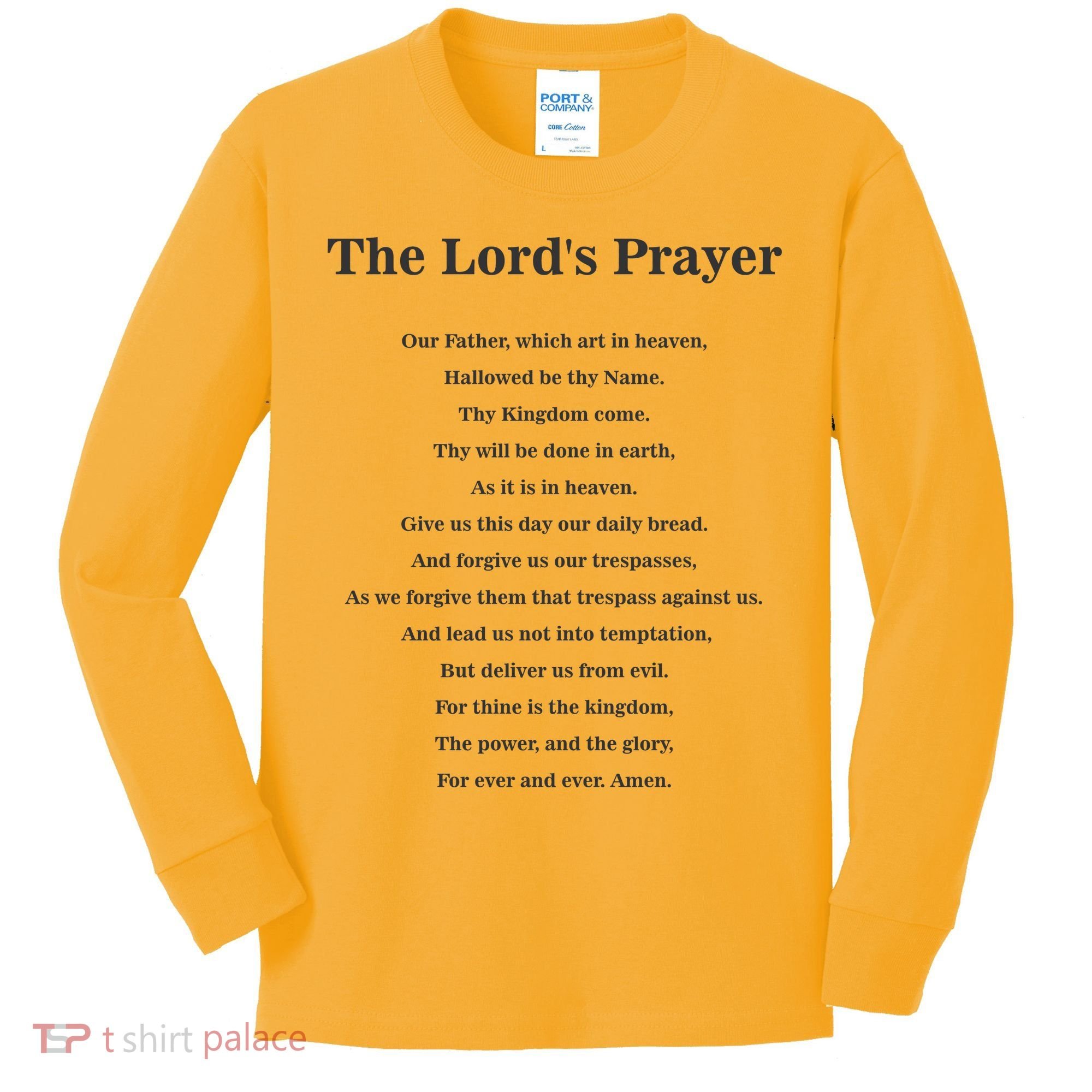 The Lord's Prayer Kids Long Sleeve Shirt