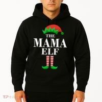The Mama Elf Family Matching Christmas Hoodie thumb 2