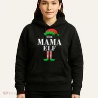The Mama Elf Family Matching Christmas Hoodie thumb 5
