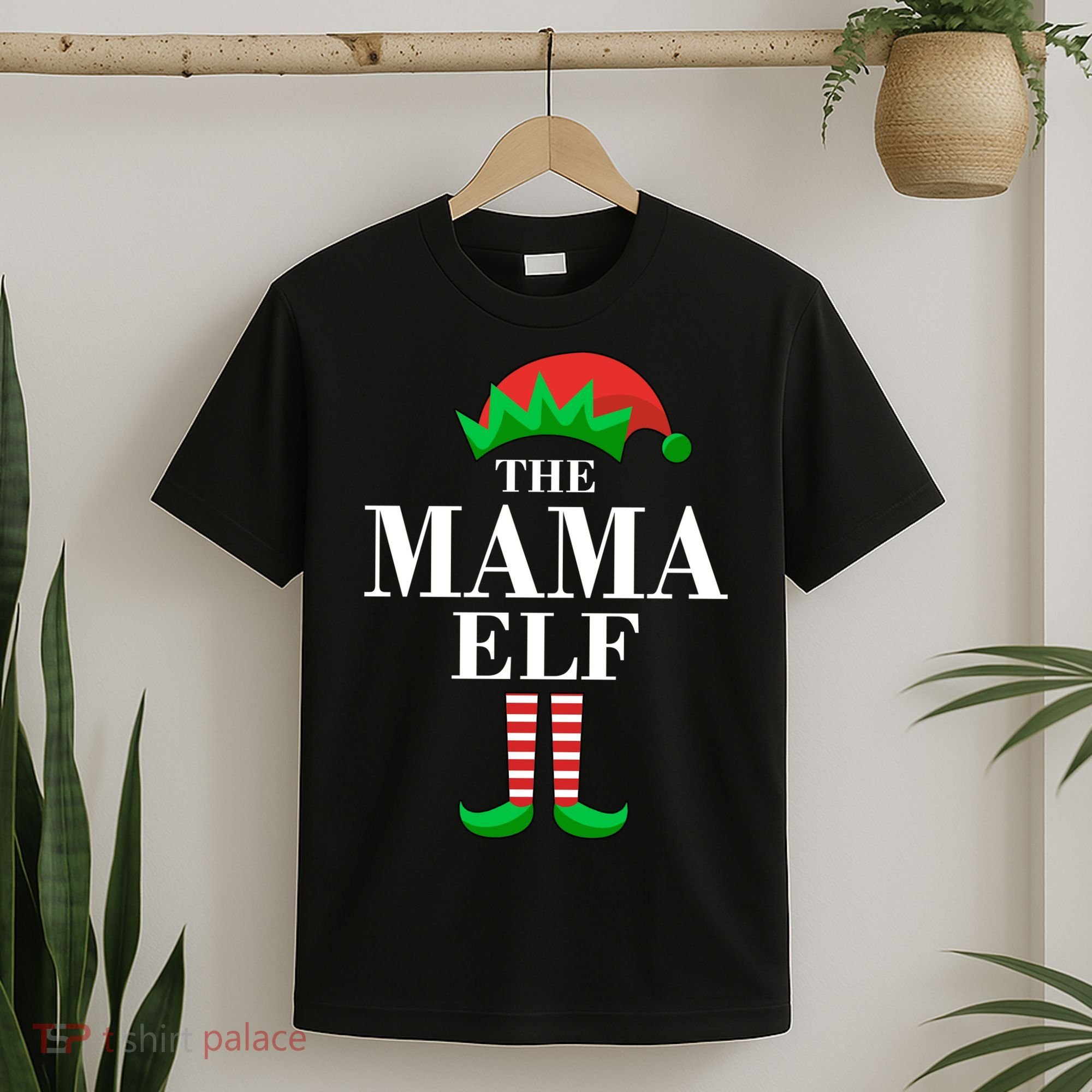 The Mama Elf Family Matching Christmas T-Shirt