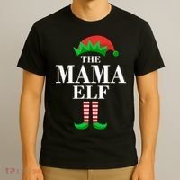 The Mama Elf Family Matching Christmas T-Shirt thumb 3