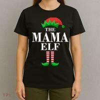 The Mama Elf Family Matching Christmas T-Shirt thumb 4