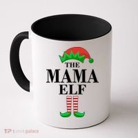 The Mama Elf Family Matching Christmas Coffee Mug thumb 0