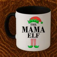 The Mama Elf Family Matching Christmas Coffee Mug thumb 2
