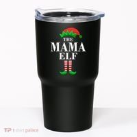 The Mama Elf Family Matching Christmas Tumbler thumb 0
