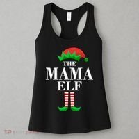 The Mama Elf Family Matching Christmas Women's Tank Top thumb 3