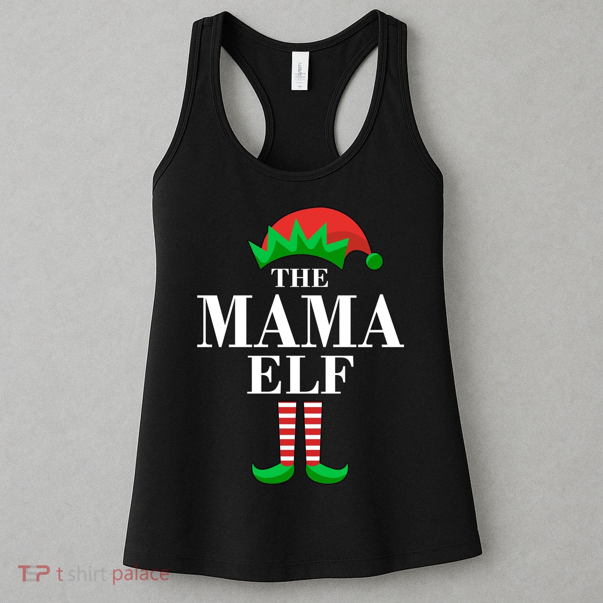 The Mama Elf Family Matching Christmas Women's Tank Top