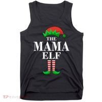 The Mama Elf Family Matching Christmas Tank Top thumb 0