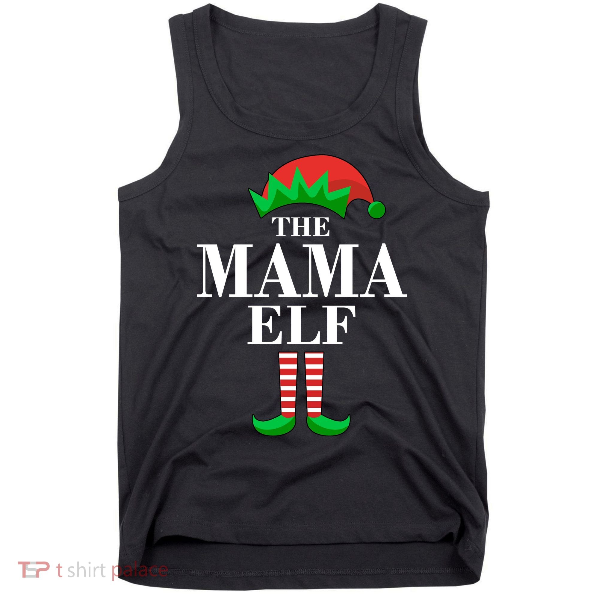 The Mama Elf Family Matching Christmas Tank Top
