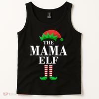 The Mama Elf Family Matching Christmas Tank Top thumb 2
