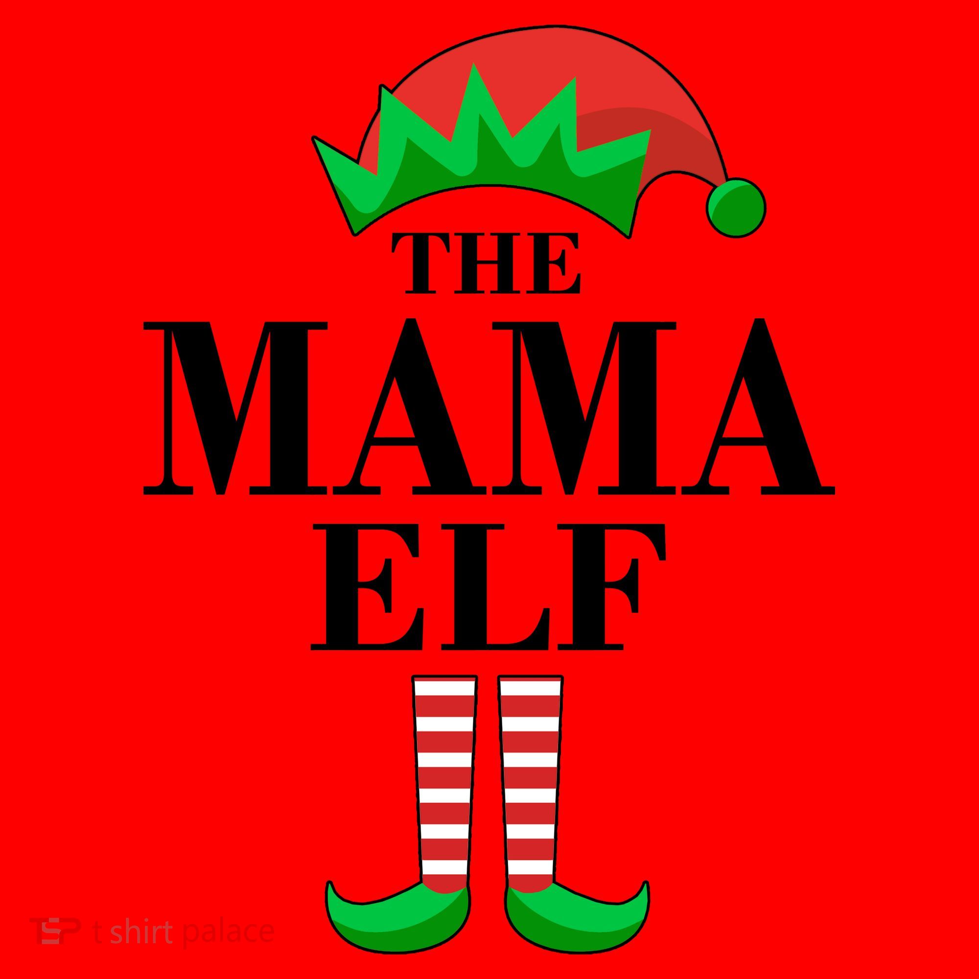 The Mama Elf Family Matching Christmas Santa Hat