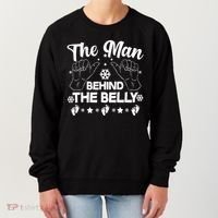 The Man Behind The Belly New Dad Women's Sweatshirt thumb 0
