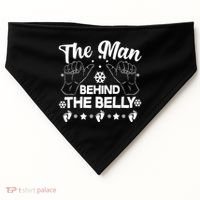The Man Behind The Belly New Dad USA-Made Doggie Bandana thumb 0