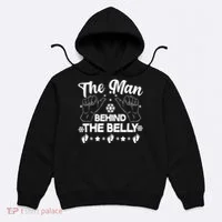 The Man Behind The Belly New Dad Hoodie thumb 0