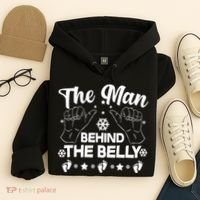 The Man Behind The Belly New Dad Hoodie thumb 4