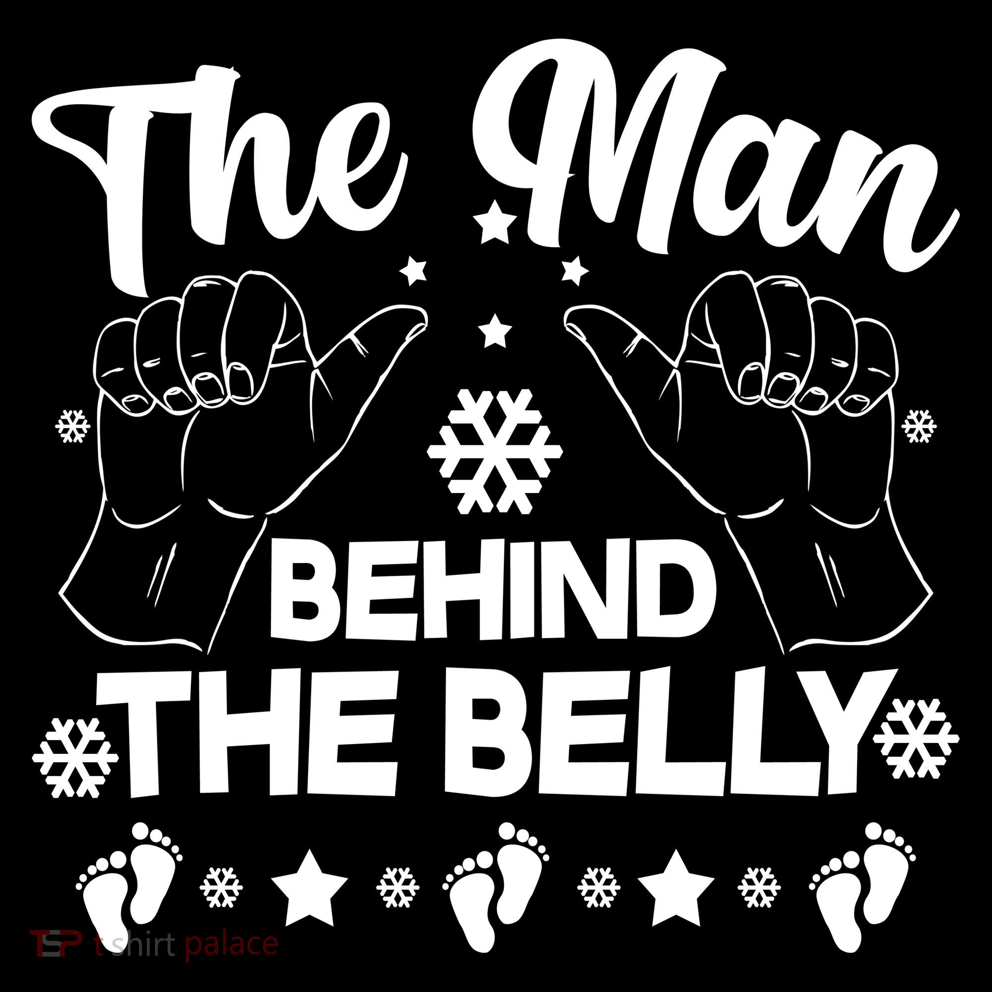 The Man Behind The Belly New Dad Ornament