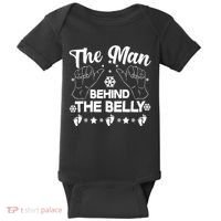 The Man Behind The Belly New Dad Baby Bodysuit thumb 0