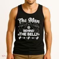 The Man Behind The Belly New Dad Tank Top thumb 3
