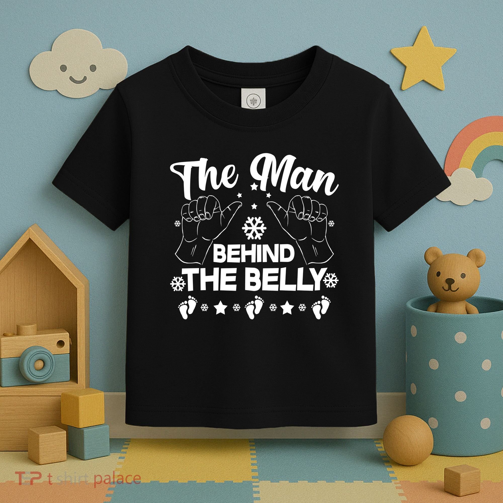 The Man Behind The Belly New Dad Toddler T-Shirt