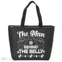 The Man Behind The Belly New Dad Tote Bag thumb 0