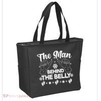 The Man Behind The Belly New Dad Tote Bag thumb 2