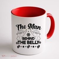 The Man Behind The Belly New Dad Coffee Mug thumb 1