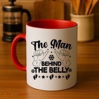 The Man Behind The Belly New Dad Coffee Mug thumb 4