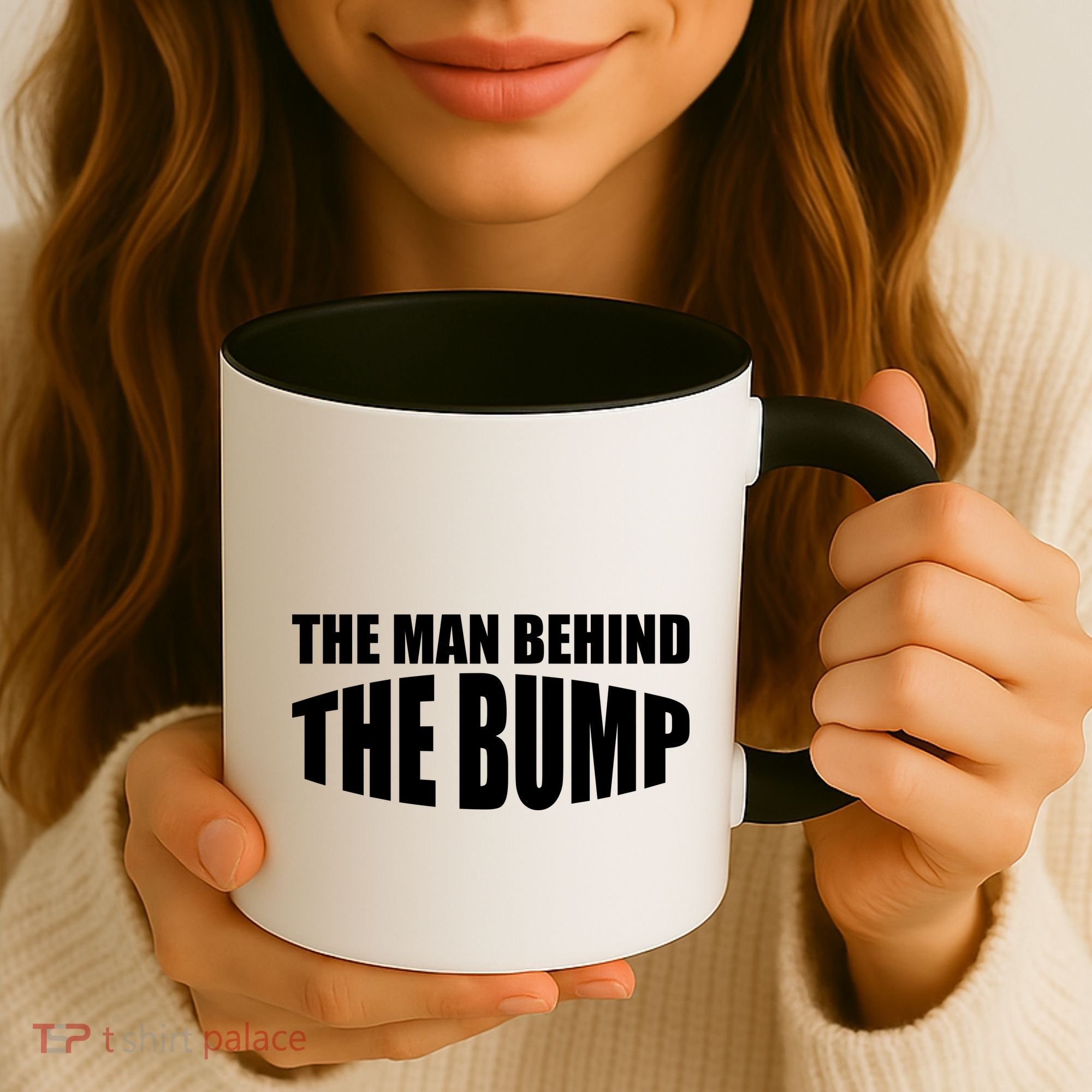 The Man Behind the Bump Pregnant Wife Daddy Coffee Mug