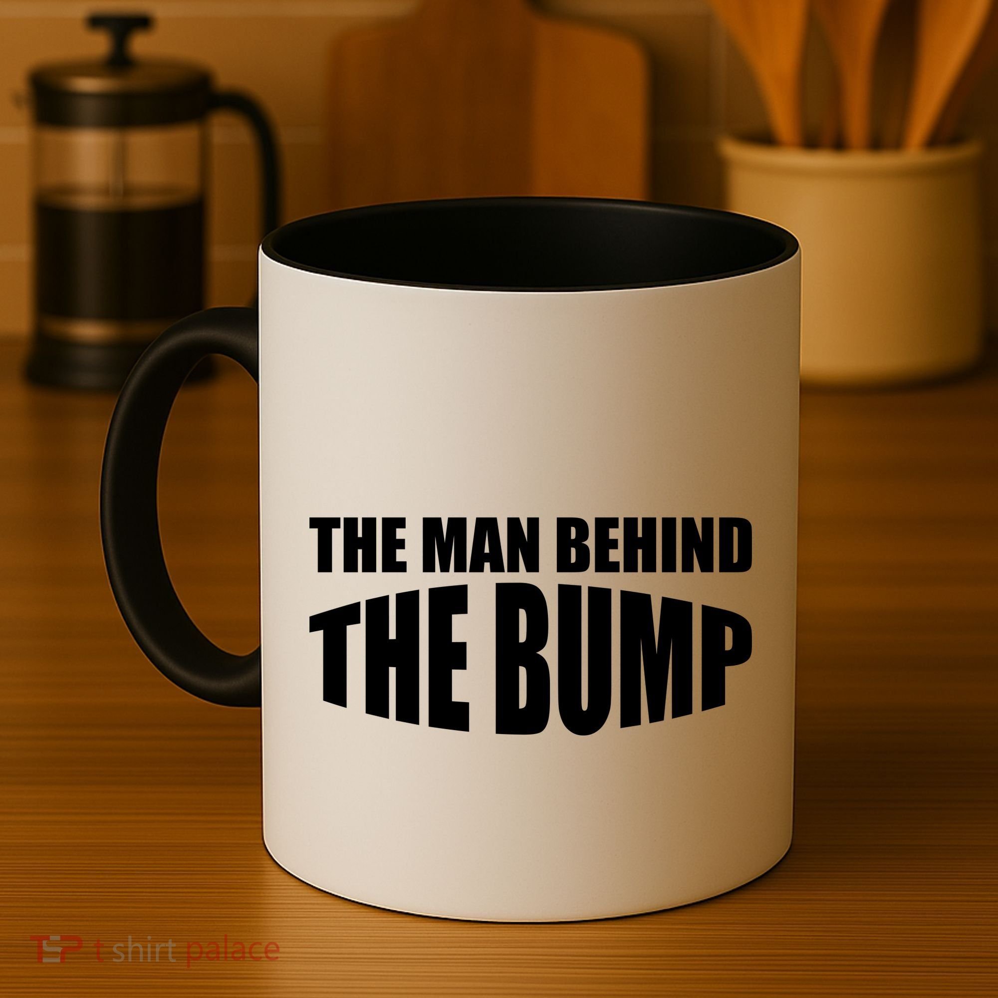 The Man Behind the Bump Pregnant Wife Daddy Coffee Mug