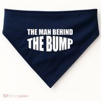 The Man Behind the Bump Pregnant Wife Daddy USA-Made Doggie Bandana thumb 0