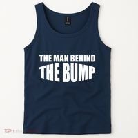 The Man Behind the Bump Pregnant Wife Daddy Tank Top thumb 2