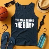 The Man Behind the Bump Pregnant Wife Daddy Tank Top thumb 4