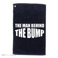 The Man Behind the Bump Pregnant Wife Daddy Golf Towel thumb 0