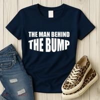 The Man Behind the Bump Pregnant Wife Daddy Women's T-Shirt thumb 3
