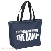 The Man Behind the Bump Pregnant Wife Daddy Tote Bag thumb 2