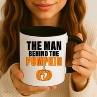 The Man Behind The Pumpkin Coffee Mug thumb 3